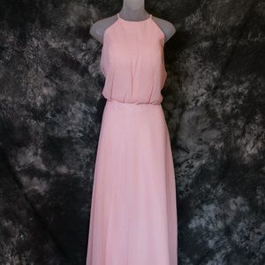 Size 14 Blush Pink Chiffon Gown